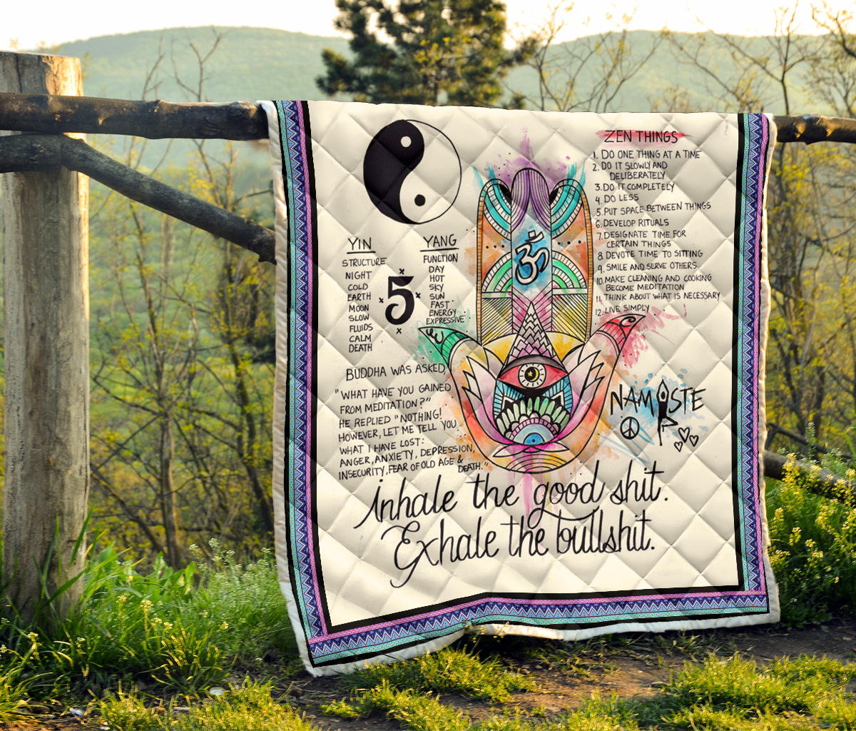 Yoga Exhale Quilt
