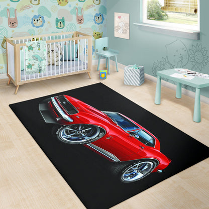1967 SS Car Art Camaro Area Rug