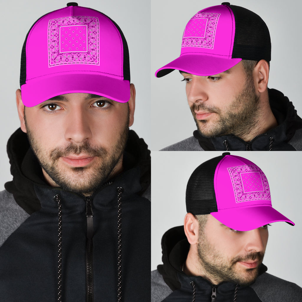 Abruptly Pink Bandana Mesh Back Cap
