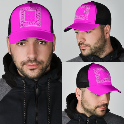 Abruptly Pink Bandana Mesh Back Cap