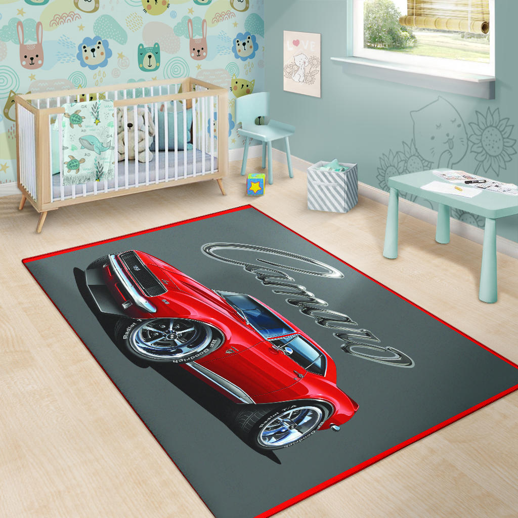 1967 Camaro SS Area Rug Gray