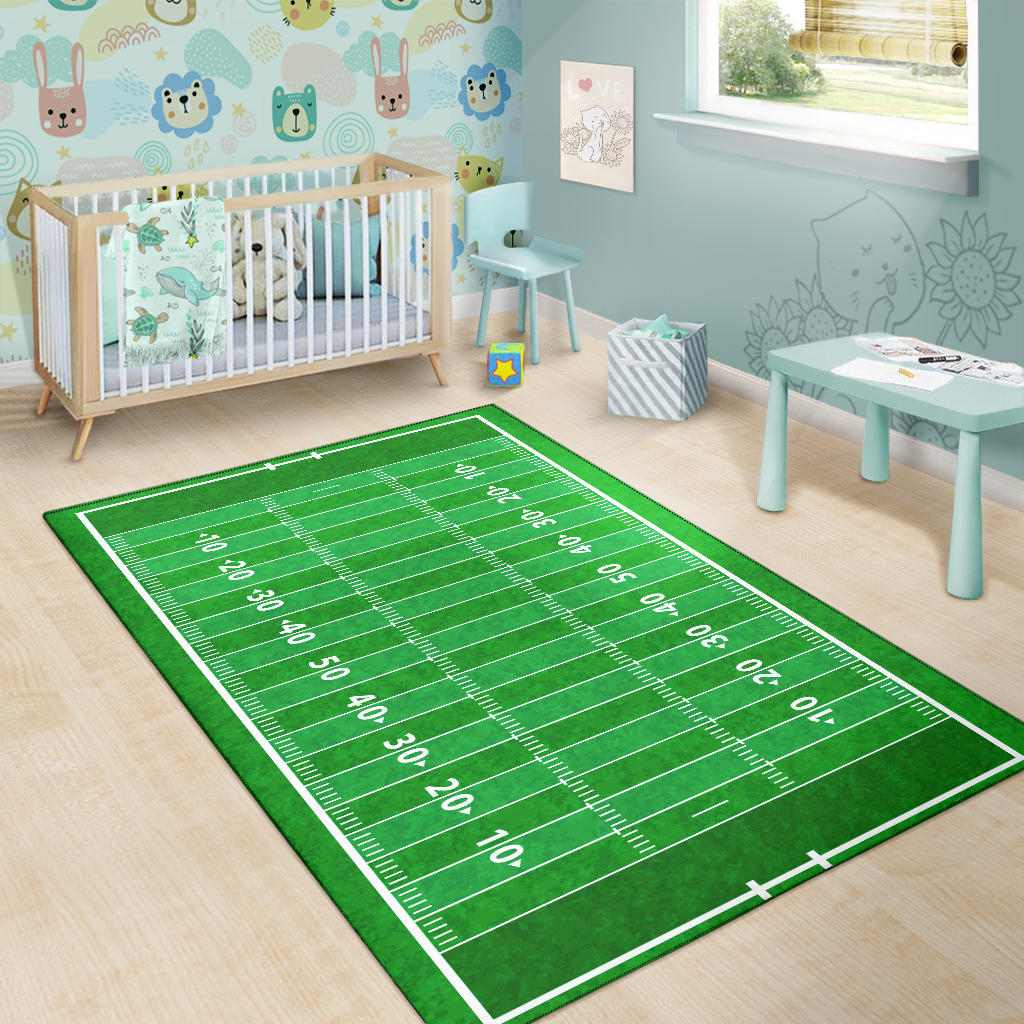 Football Field Area Rug