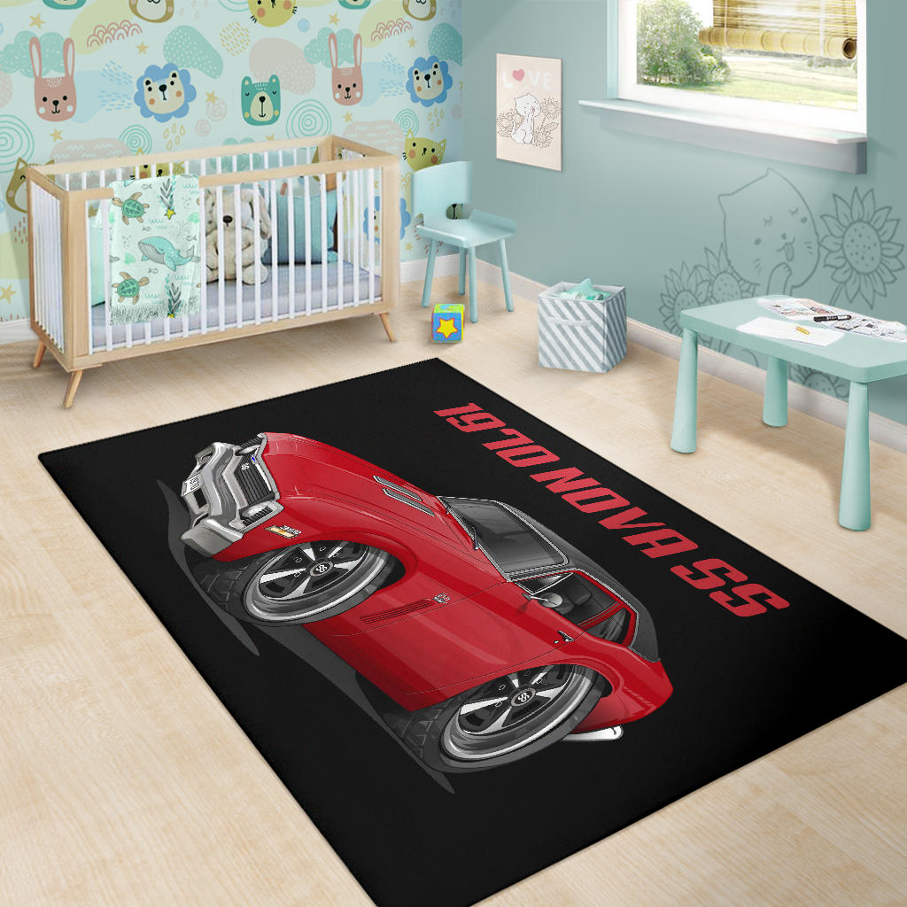 1970 Nova SS Car Art Area Rug
