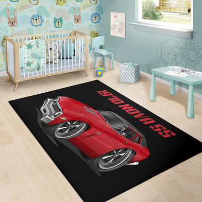 1970 Nova SS Car Art Area Rug