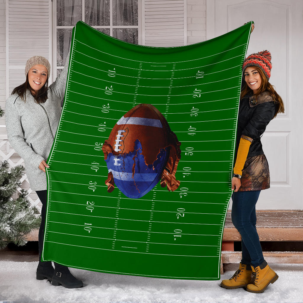Football Field Paintball Premium Blanket