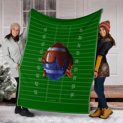 Football Field Paintball Premium Blanket
