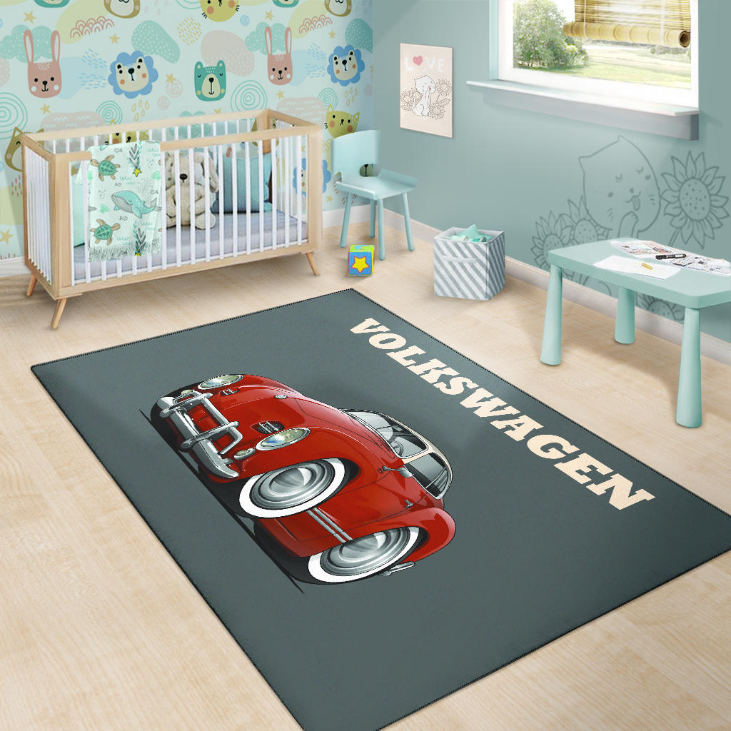 Volkswagen Car Art Area Rug