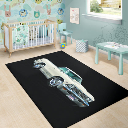 1966 El Camino Muscle Car Art Area Rug