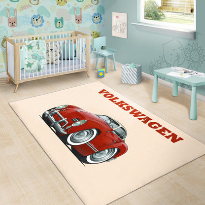 Volkswagen Car Art Area Rug