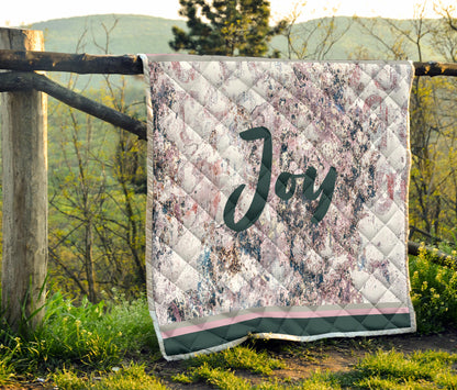 Joy Rose Gray Quilt