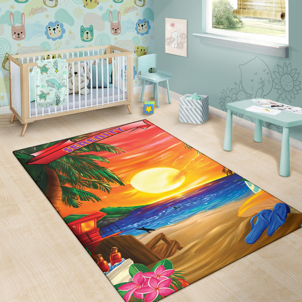 Serenity Sunset Relax Design Area Rug