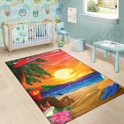 Serenity Sunset Relax Design Area Rug