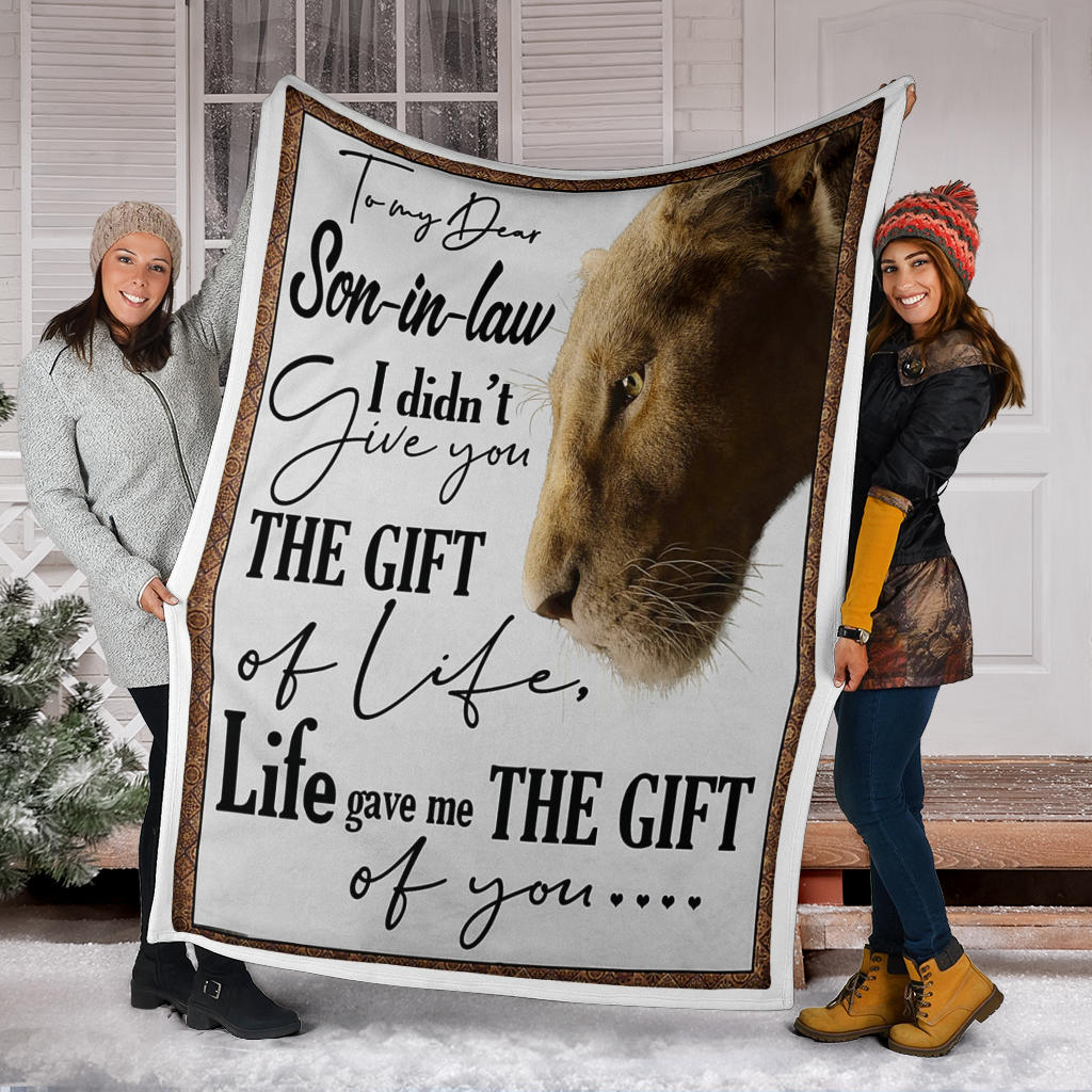 To My Dear Son In Law Premium Blanket