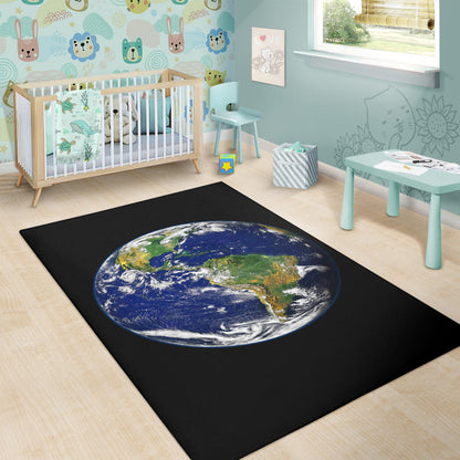 Earth from Space Area Rug