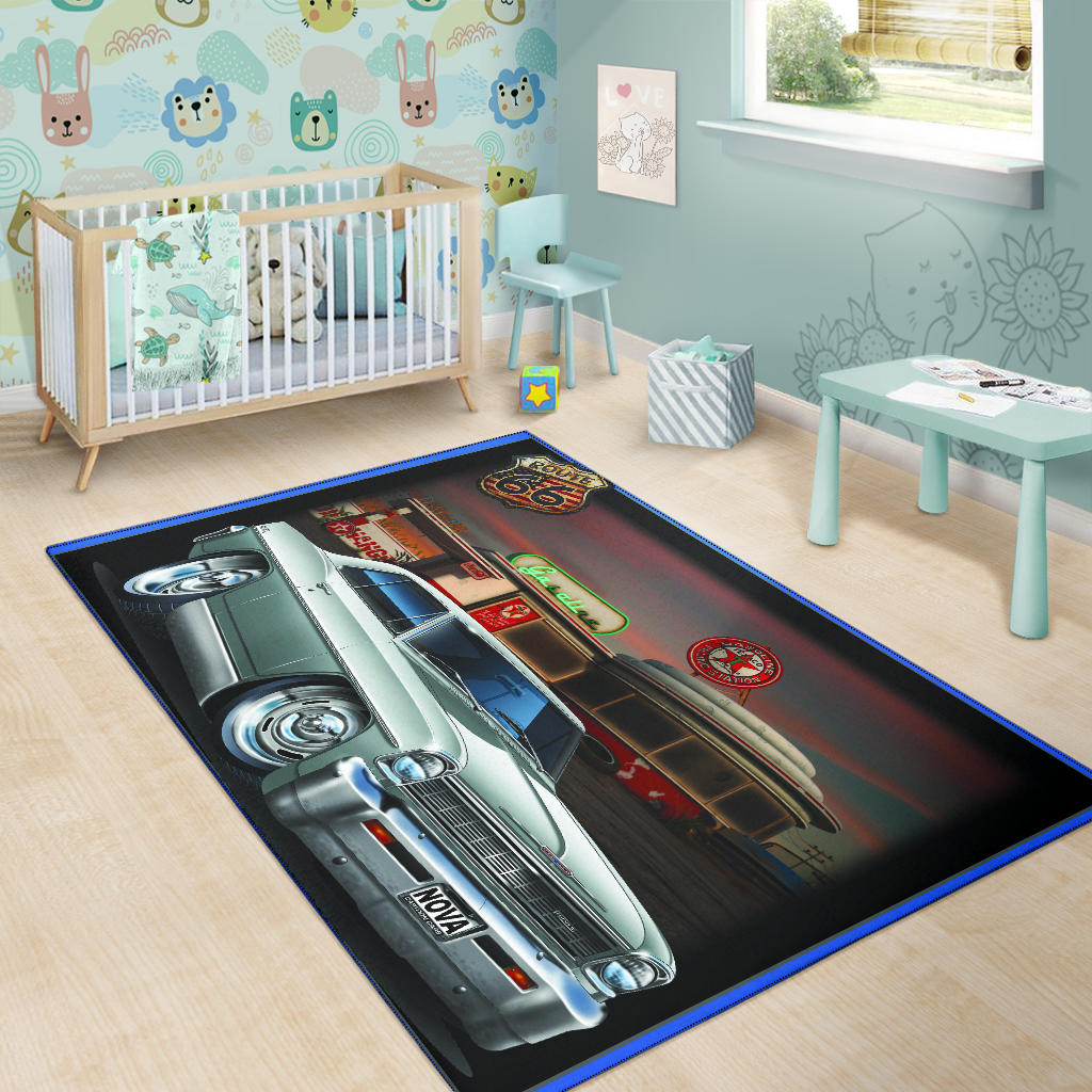 1966 Nova Route 66 Area Rug