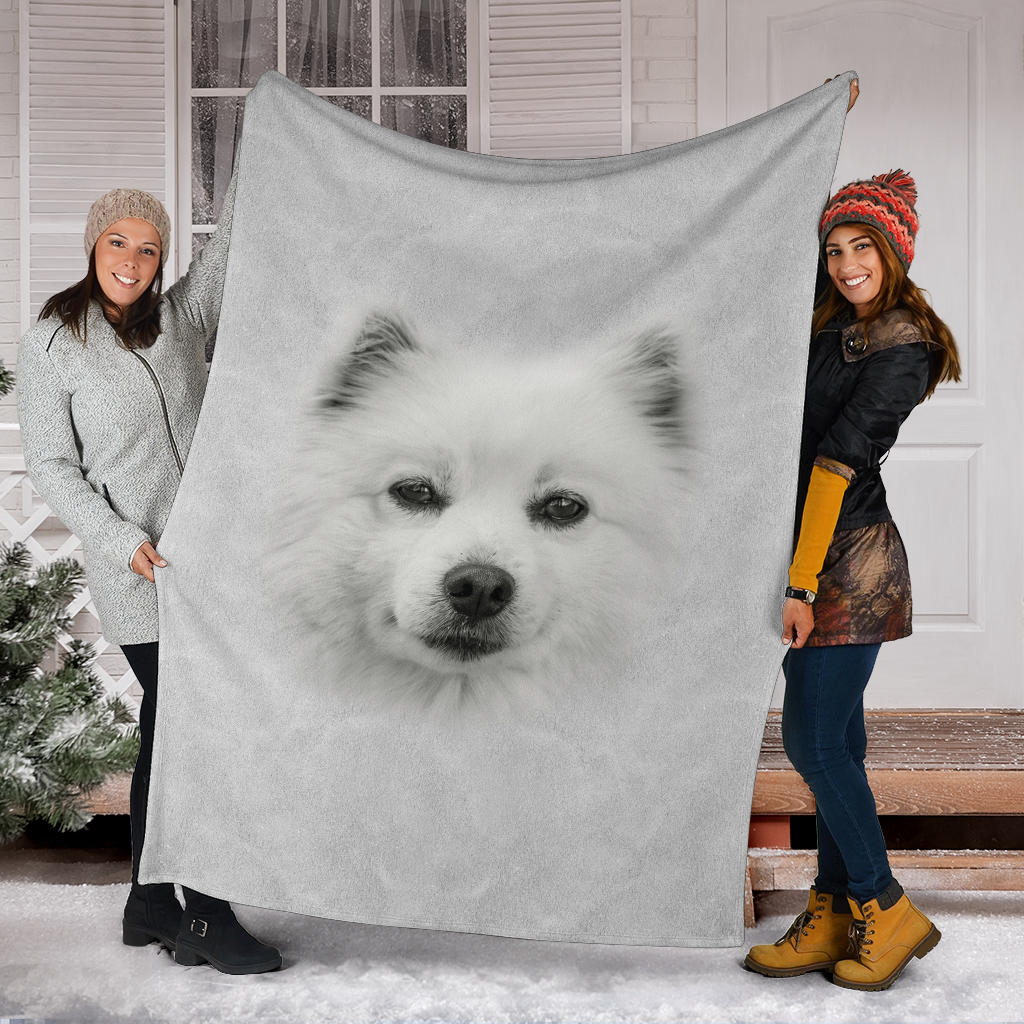 Premium Blanket American Eskimo Face Hair