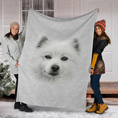 Premium Blanket American Eskimo Face Hair
