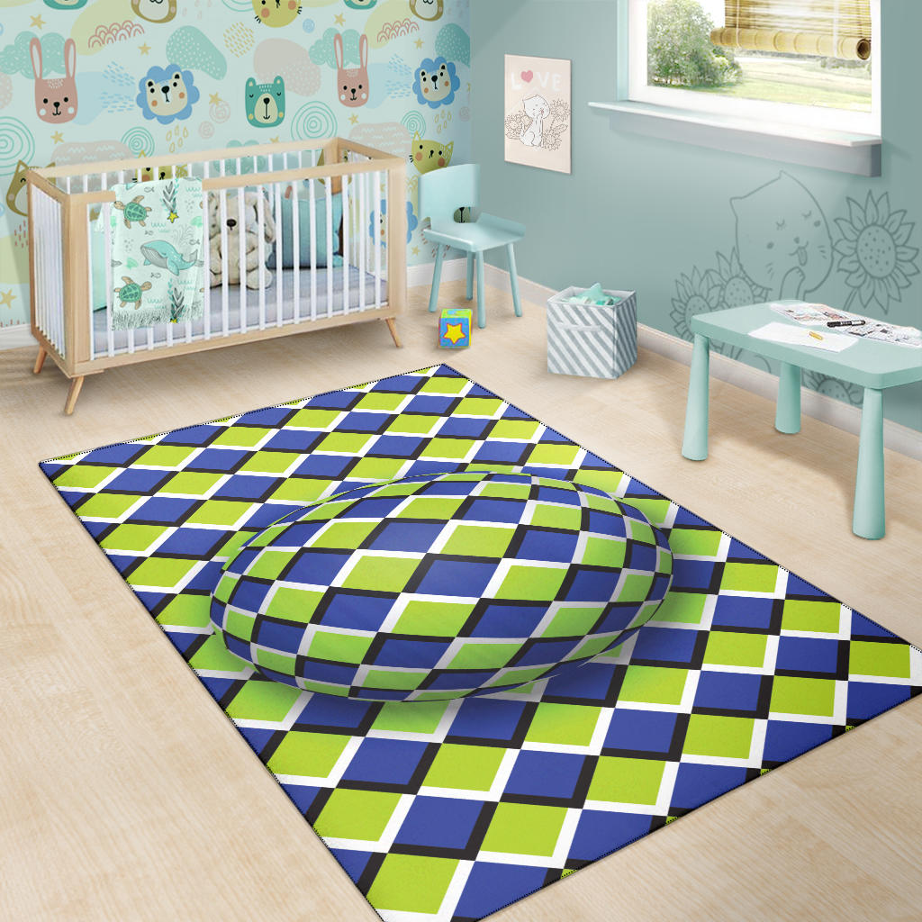 Sphere Circle Optical Illusion Area Rug