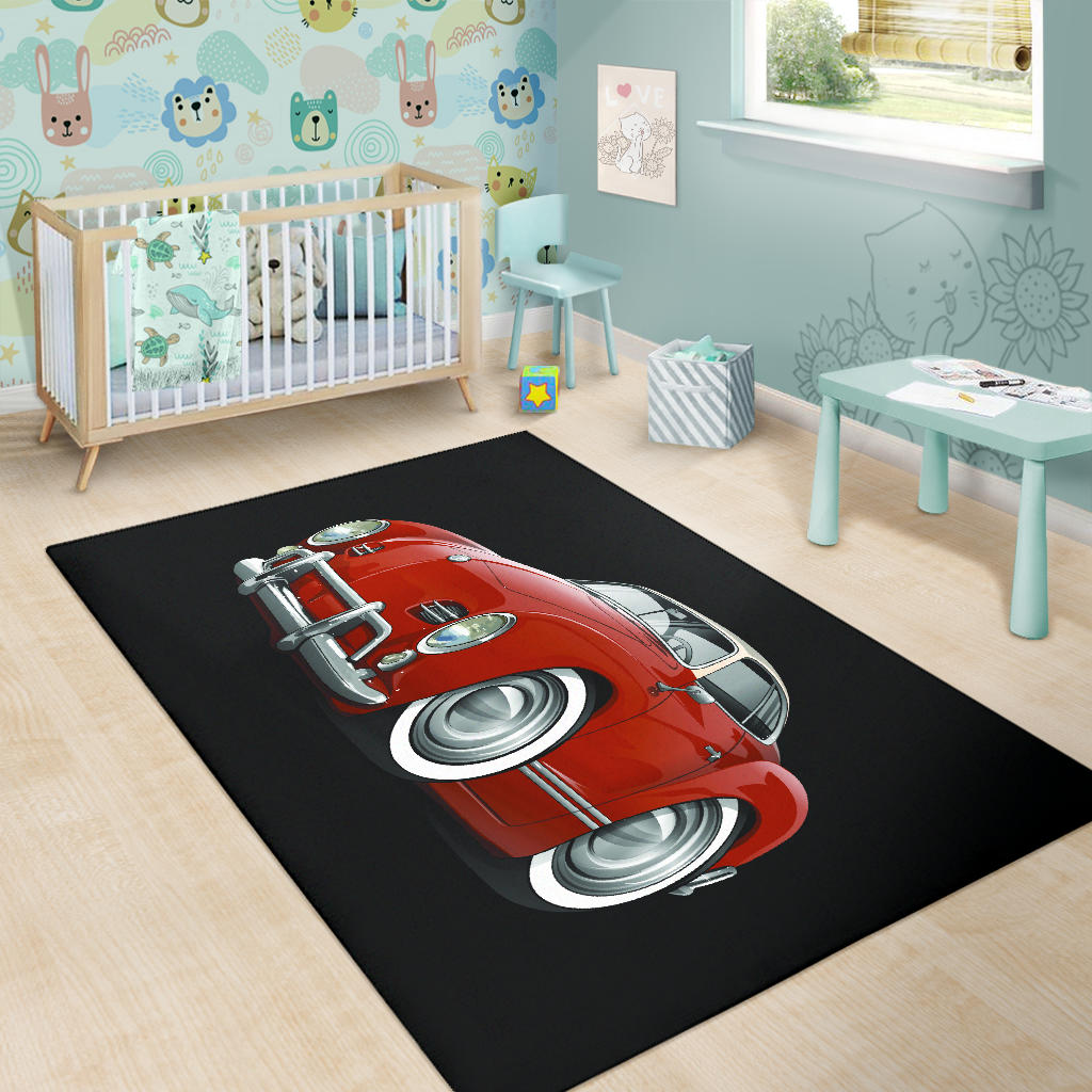 Volkswagen Car Art Area Rug