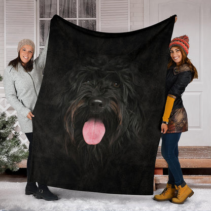 Premium Blanket Portuguese Water Dog Face Hair Blanket