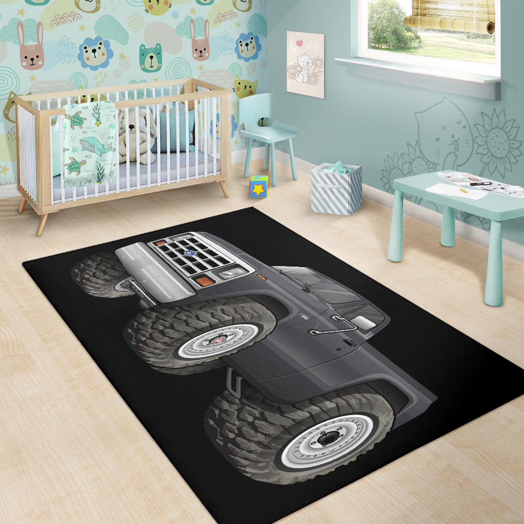 F-150 4x4 Pickup Truck Grey Black Background Plain
