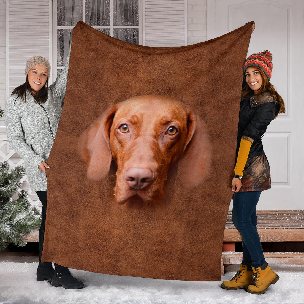 Premium Blanket Vizsla Face Hair Blanket