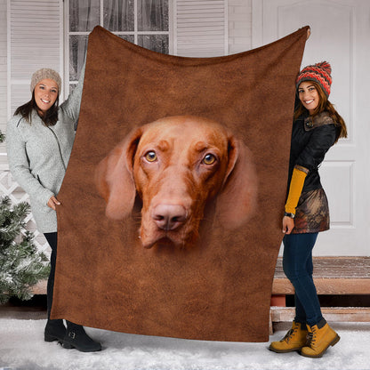 Premium Blanket Vizsla Face Hair Blanket