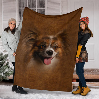 Premium Blanket Papillon Face Hair