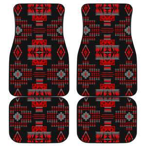 Midnight Red Set of 4 Front Car Floor Mats