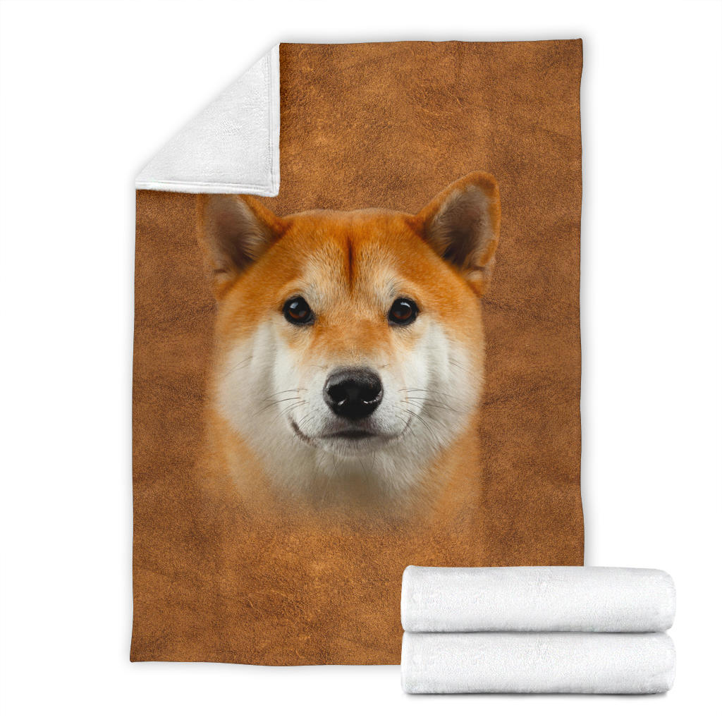 Premium Blanket Shiba Inu Face Hair Blanket