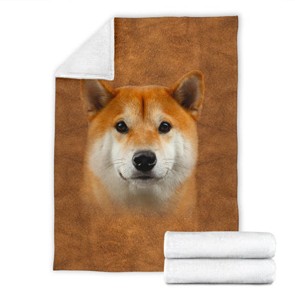 Premium Blanket Shiba Inu Face Hair Blanket