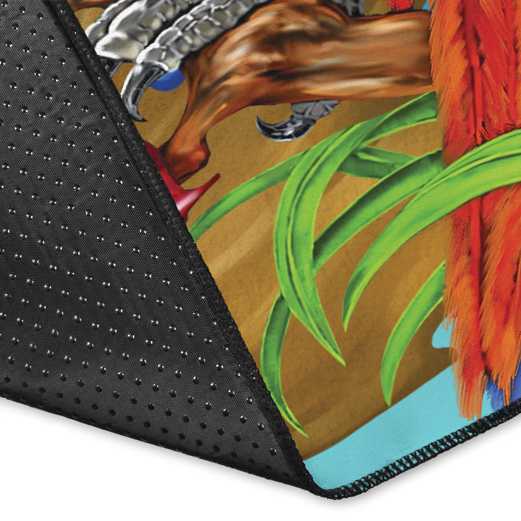 Margaritaville Decor Baby Blue Parrot Area Rug