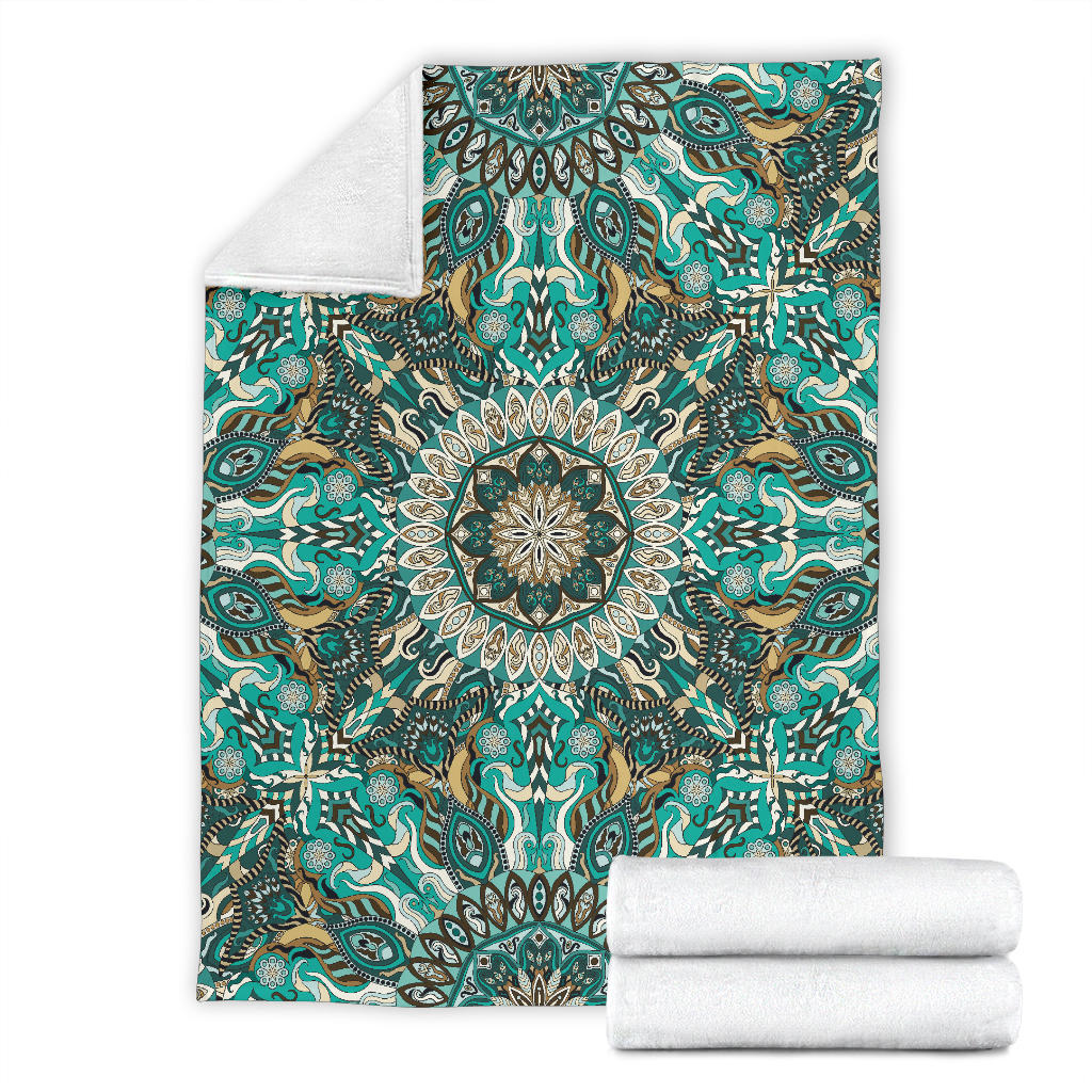 Ornamental Magical Green Dream Premium Blanket