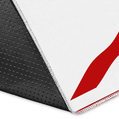 Red-Tiger-001 White Area Rug