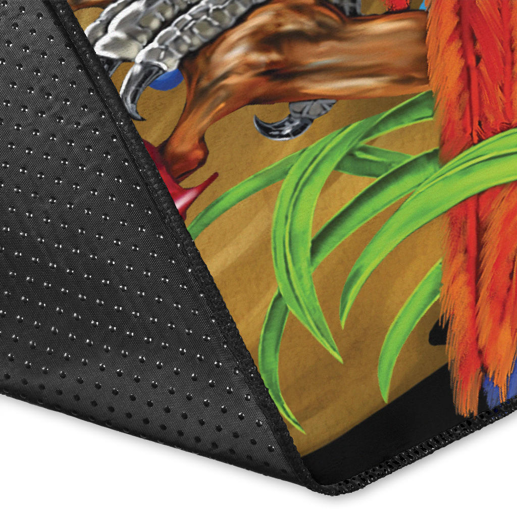 Margaritaville Rug Black Parrot Beach Area Rug