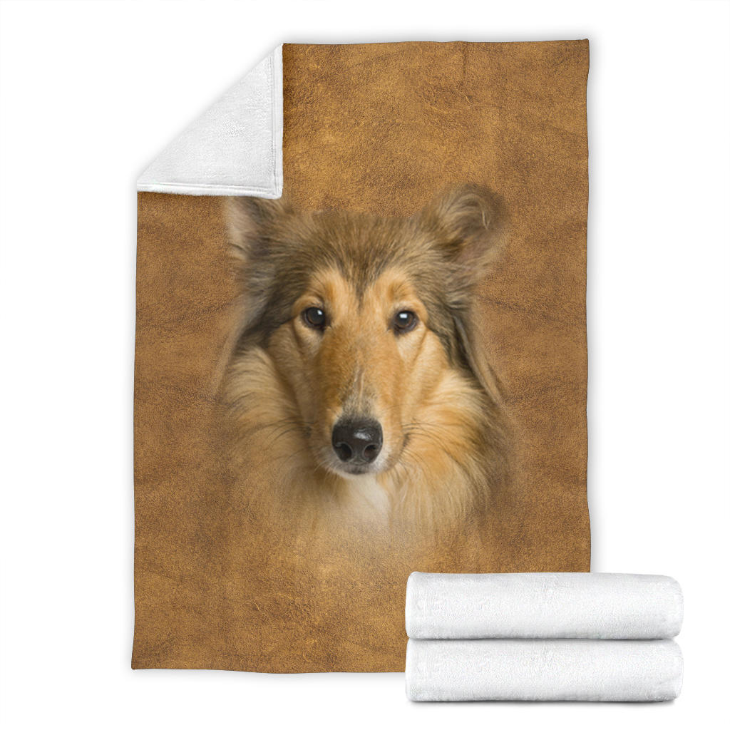 Premium Blanket Scotch Collie Face Hair Blanket