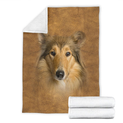 Premium Blanket Scotch Collie Face Hair Blanket