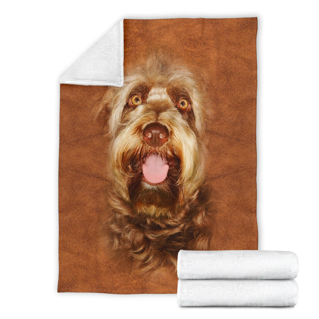 Premium Blanket Otterhound Face Hair