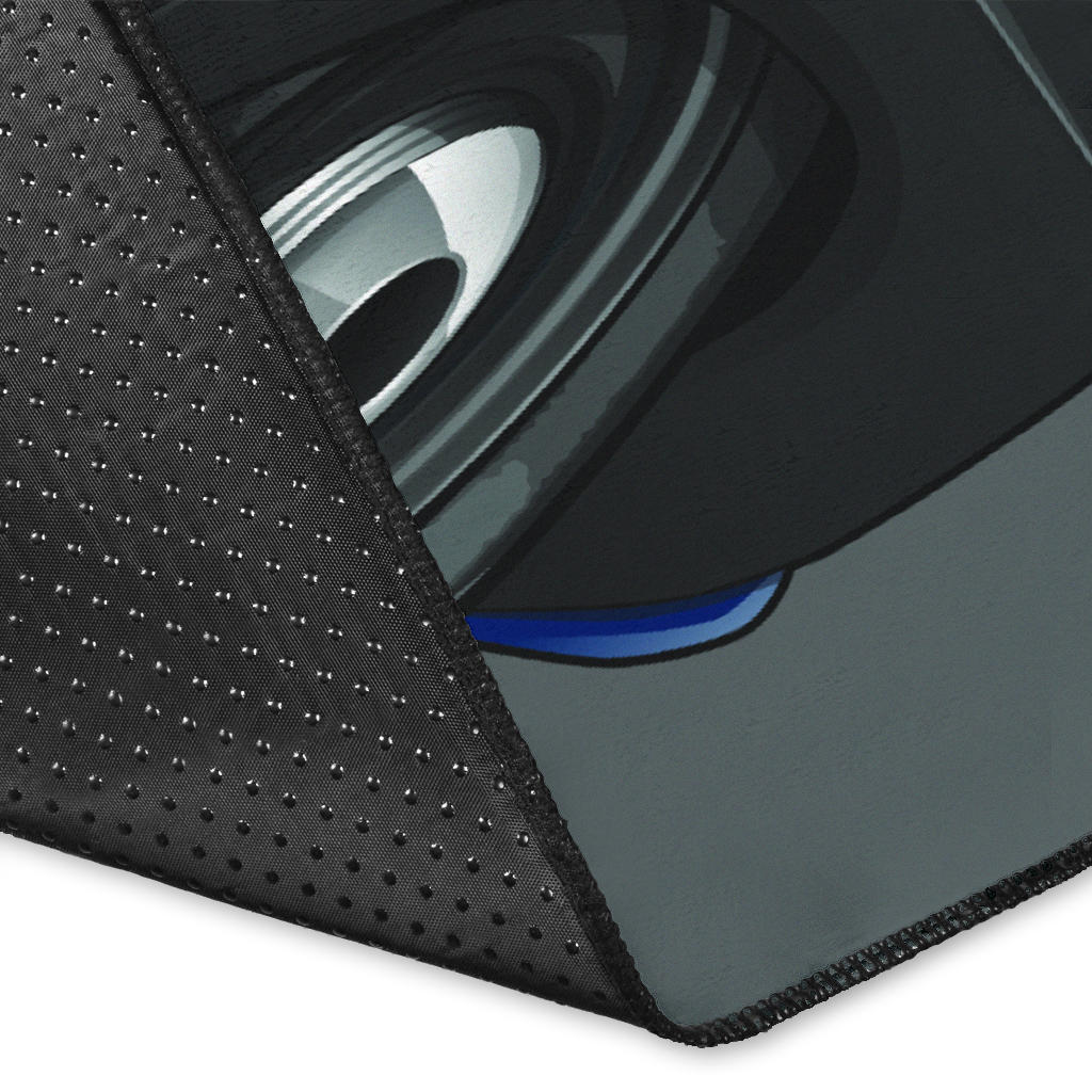 1968 Black Plymouth Roadrunner Area Rug