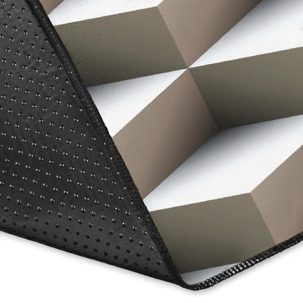 Cube Optical Illusion Area Rug