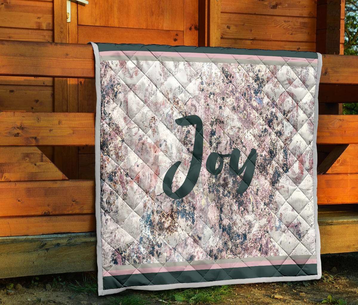 Joy Rose Gray Quilt