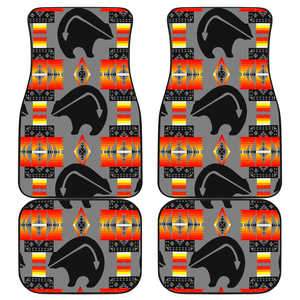 Thunderbear Gray Set of 4 Car Floor Mats