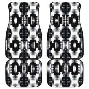 Black and White Sage Set of 4 Car Floor Mats