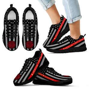Firefighter Design Thin Red Line Kids Sneakers