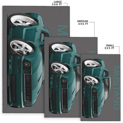 2008 Mustang Car Art Area Rug