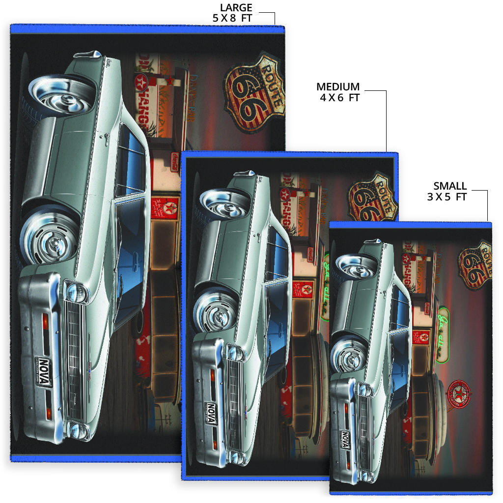 1966 Nova Route 66 Area Rug