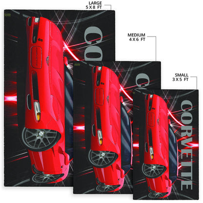 1997 Corvette Wall Art Area Rug