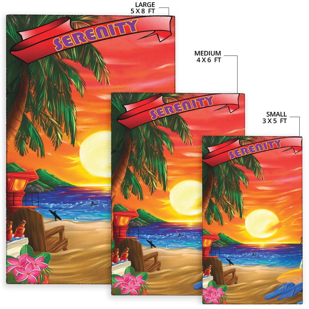 Serenity Sunset Relax Design Area Rug