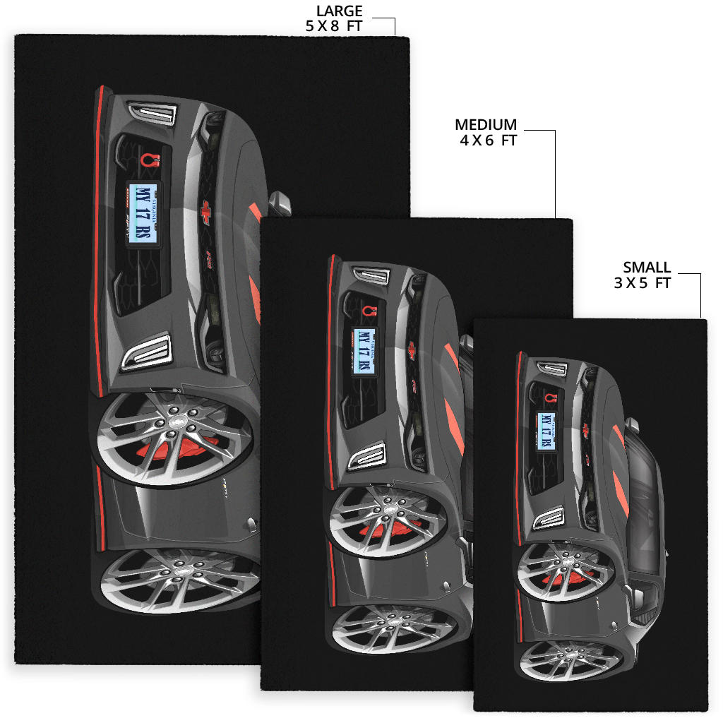 2017 Camaro RS 50th Anniversary Edition Car Art Area Rug