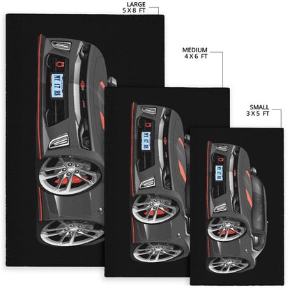 2017 Camaro RS 50th Anniversary Edition Car Art Area Rug